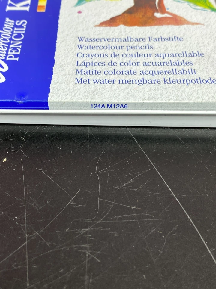 Staedtler Watercolor Pencils #124 Karat Aquarell Germany 12 in set Vintage - Image 2 of 4