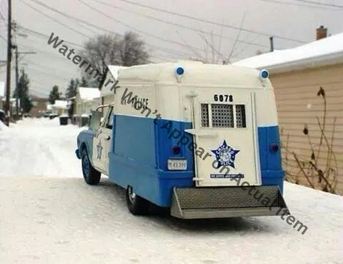 Chicago Police Paddy Wagon VTG Brochure Ad Reproduction Print 8.5x11"