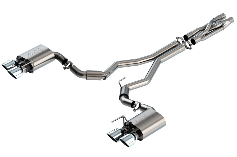 Borla For 2020 Ford GT500 5.2L AT 3in ATAK CatBack Exhaust W/ Chrome Tips