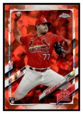 2021 Topps Chrome Update Orange Sapphire US51 Roel Ramirez #18/25 Cardinals RC