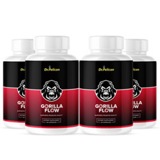 Gorilla Flow- Prostate Support- 4 Bottles- 240 Capsules