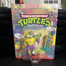 Vintage TMNT    Mondo Gecko    1990 Ninja Turtles Playmates UNPUNCHED MINT CARD