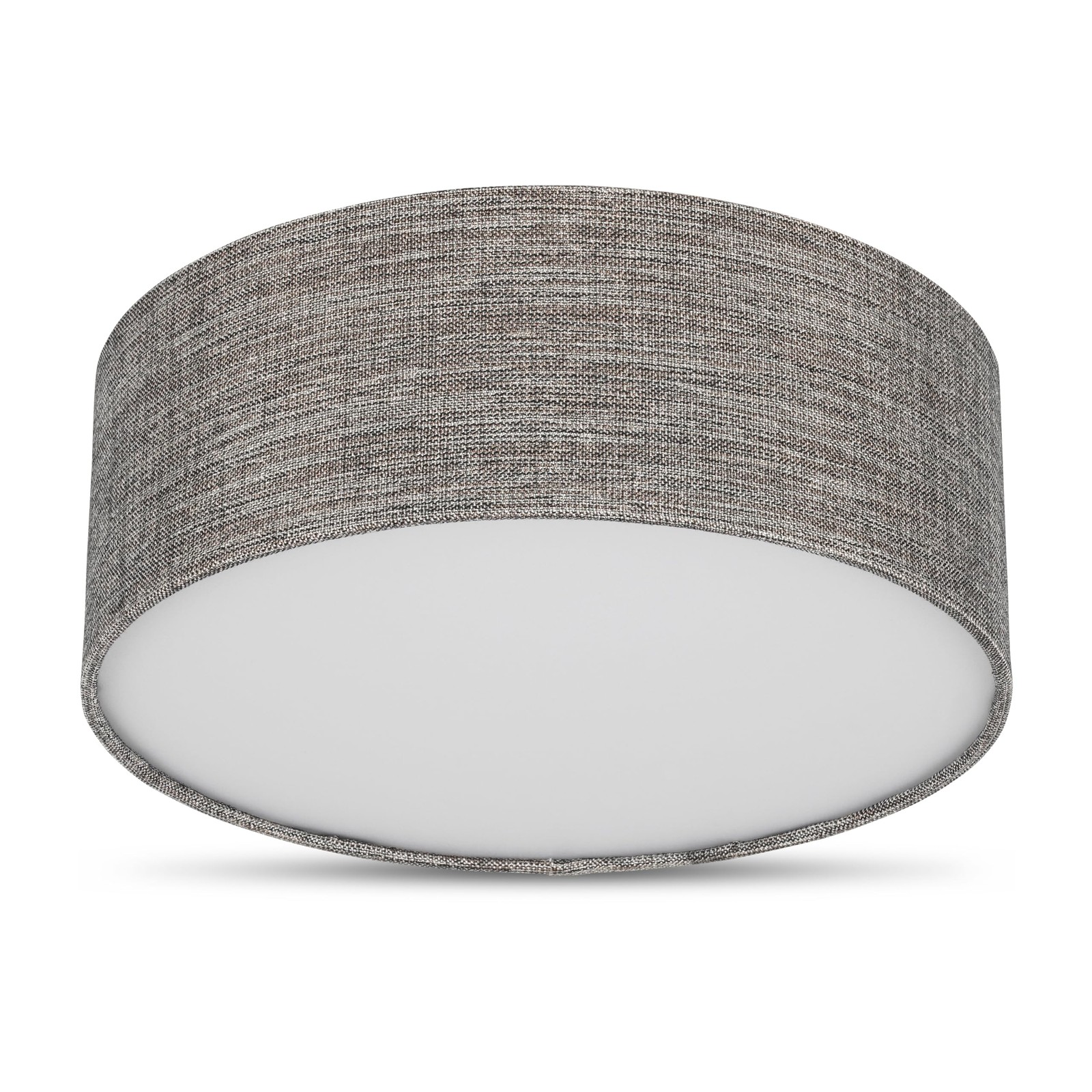 Plafonnier de 30 cm rétro en tissu pour illuminer une chambre chaleureuse