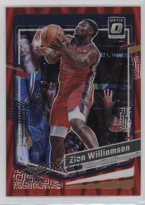 2023-24 Panini Donruss Optic Red Seismic Prizm 18/130 Zion Williamson #35 15ty