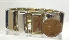 Two Tone Panel Stretch Bracelet 75.8g — photo 3