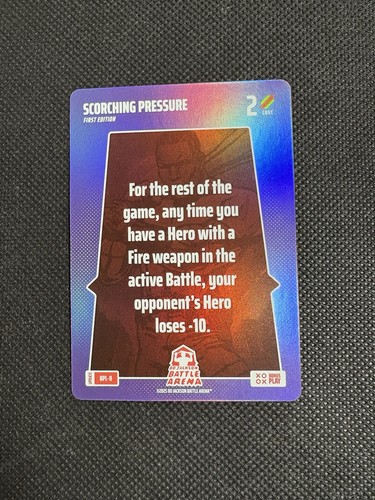 Bo Jackson Battle Arena First Edition FOIL Bonus Play - Scorching Pressure BPL-8