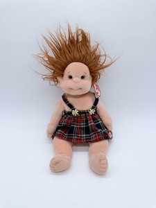 Ty Beanie Kids Ginger Plaid Dress Outfit Plush 1999