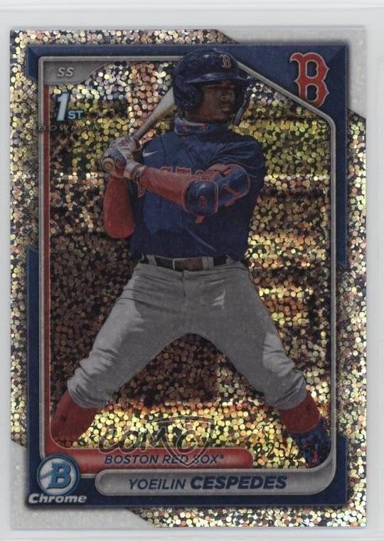 2024 Bowman Chrome Prospects Speckle Refractor /299 Yoeilin Cespedes #BCP-139