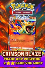 Pokemon TCG Pocket Crimson Blaze Any 2 Star Card - Mega Charizard Y And More