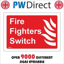 SIGN Fire Fighters Switch Raise Alarm Button Emergency Bell Buzzer FI083A