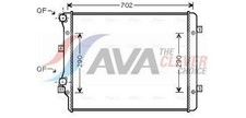 AVA COOLING SYSTEMS Radiateur du moteur pour VW Golf VI 3/5 portes (5K1) VN2207