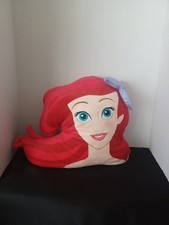 Disney Princess Ariel Little Mermaid Face Large Pillow 13"