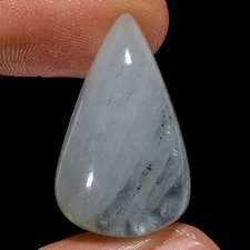 100% Natural Aquamarine Pear Shape Cabochon Gemstone 24 Ct. 26X16X8 mm GC-38221