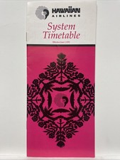 Hawaiian Airlines System Timetable (June 1, 1993)