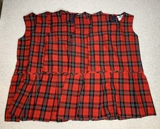Schoolbelles Lot Of 5 Dress Jumper Plaid School Uniform Girl Size 7 Zipper Back