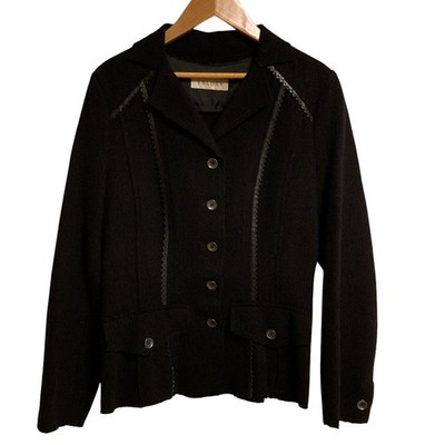 i BLUES wool jacket, size 42, black Women USED