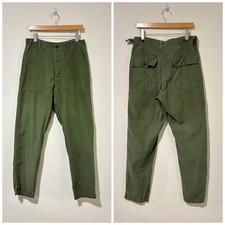 50s 60s military og-107 cotton baker trousers fatigue pants size 32 443689