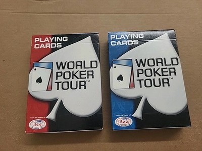 World Poker Tour Bee Playing Cards 2004 Blue & Red Deck 