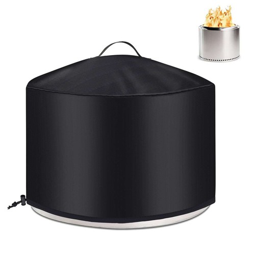22 Zoll Terrasse Runde Feuerstelle Abdeckung Wasserdicht BBQ Gasgrill UV Schutz Outdoor - Bild 4 von 13
