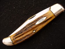 Vintage Case Tested XX 5165 SAB Beautiful Stag Folding Hunter Knife '20-'40 Exc.
