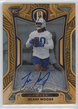 2022 Panini Gold Standard Rookies Platinum 25/49 Jelani Woods #192 Auto e6p