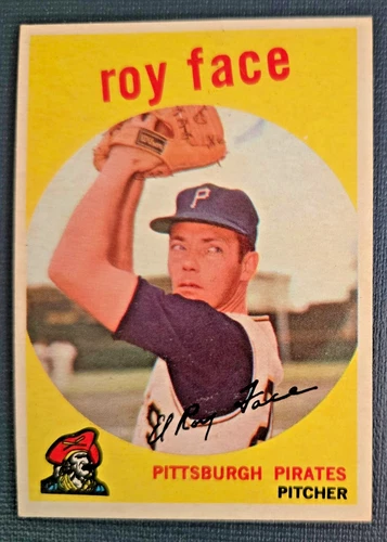 1959 Topps - Roy Face #339 Pittsburgh Pirates Excellent Very Little Wear - product listing photo
