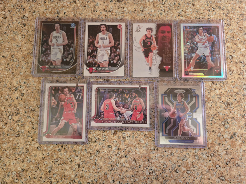 Josh Giddey 2025-26 Bowman Chrome REPTILIAN/2021-22 Panini Prizm ROOKIE LOT