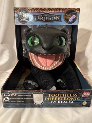 How To Train Your Dragon Toothless Puppetronic by RealFX w/ Smoke Effect, Sounds