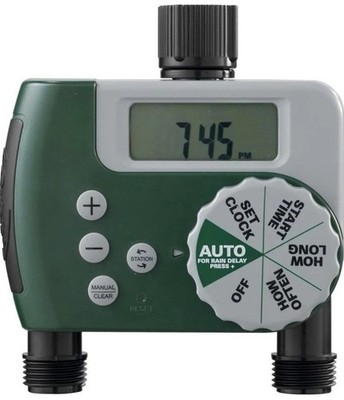 BRAND NEW Orbit 2 Outlet Digital Hose Faucet Timer 58910Z Irrigation System