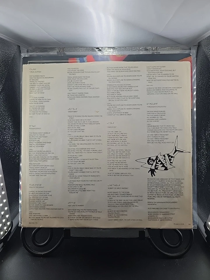 BANANARAMA Self-Titled 1984 Cruel Summer London Records PRC-26 Press EX/VG+ - Image 4 of 4