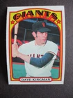 1972 Topps # 147 ROOKIE Dave Kingman EX cond San Francisco Giants FREE SHIPPING