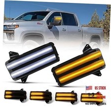 Led Side Mirror Turn Signal Light For Chevy Silverado Gmc Sierra 2500 Black