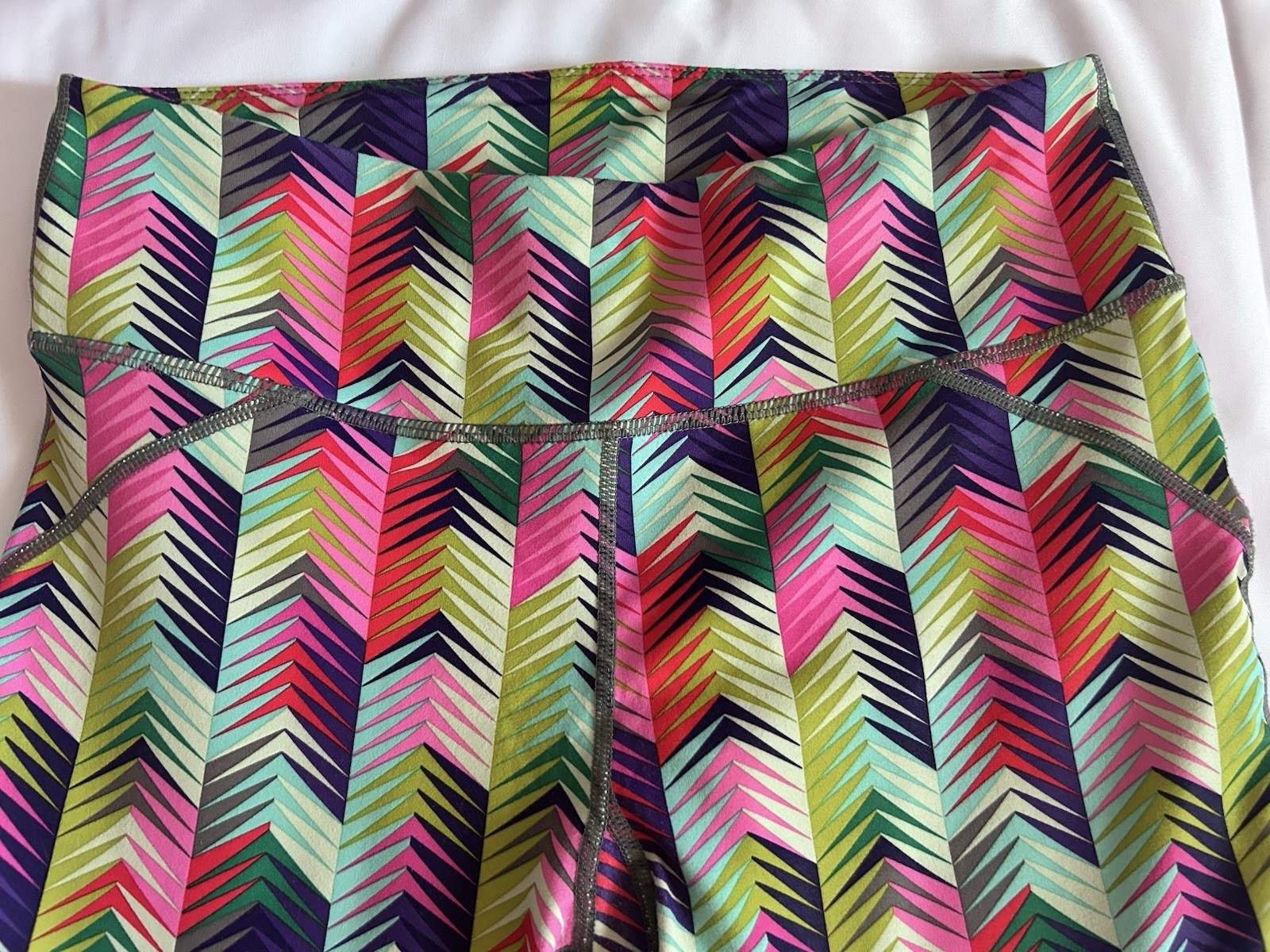 Fabletics Multicolor Athletic Capri Pants with Ge… - image 2