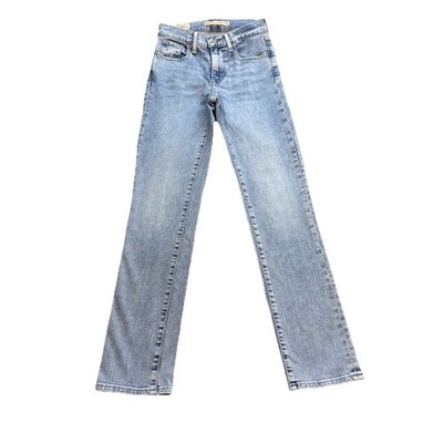 Levis 724 Damen Skinny Jeans Größe 23 Hellblau Straight Fit Taille 23 Bein 28 Zoll