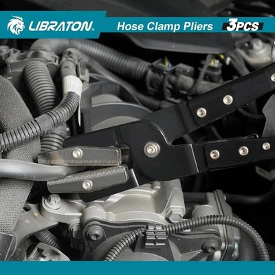 Hose Clamp Pliers Set Alloy Steel Ratchet Hose Pinch Off Automotive Tool