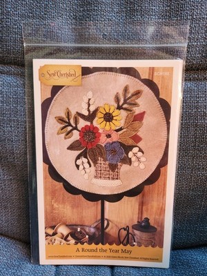 Sew Cherished A Round the Year May Spring Wool Applique Pattern Decor NEW