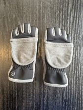 isotoner kids glove fingerless mitten grey