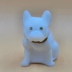 Westmoreland Milk Glass Bulldog Figurine Vintage With Original Sticker