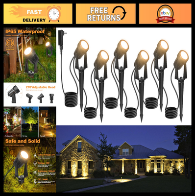 #ad 65.6FT Low Voltage LED Landscape Lights IP65 Waterproof Uplights for Yard 1800 $59.99
