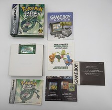Pokemon Emerald Version Nintendo Game Boy Advance GBA CIB Complete