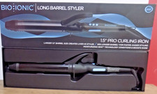 NEW Bio Ionic Long Barrel Styler 1.5" Pro Curling Iron MODEL Z-FGTST-CL-1.5