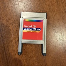 SanDisk CompactFlash PC Card Adapter PCMCIA for CompactFlash Memory Cards
