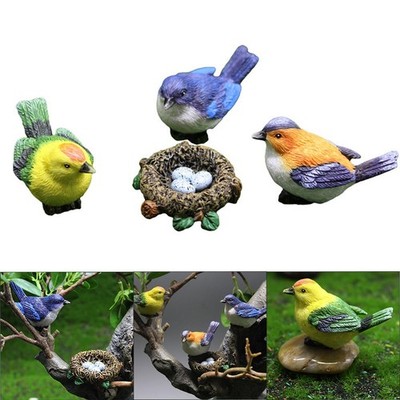 Vogel Figuren für Terrarien herrliche Landschaftsdeko mit für Nest und Eier