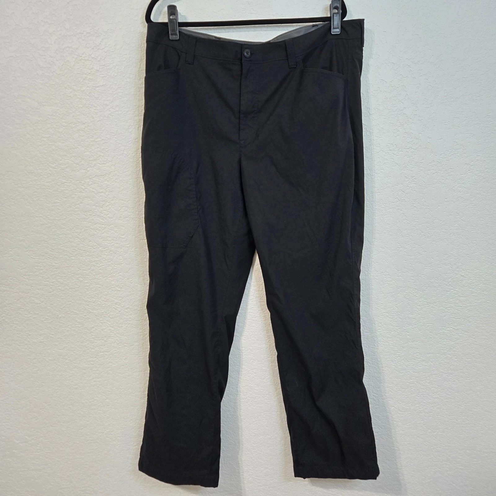 Eddie Bauer 40X30 Mens Fleece Lined Tech Pant Black Casual Outdoor