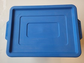 Vintage LEGO  Blue Box 4107 / Empty / 15" x 11" x 7 1/2" tall / 25 years old 