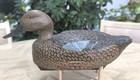 Howard Daniel Homer (1916-2002) Cinnamon Teal Duck Decoy Pair Cable, WI  — photo 5