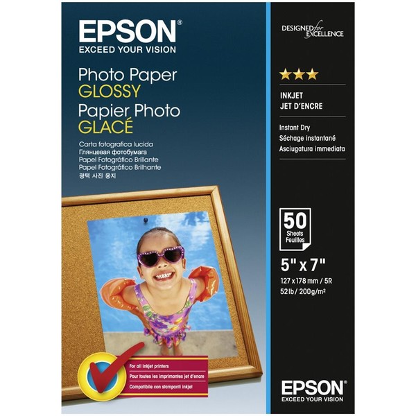 Epson Photo Paper Glossy 13X18Cm 50 Sheet # C13S042545-image
