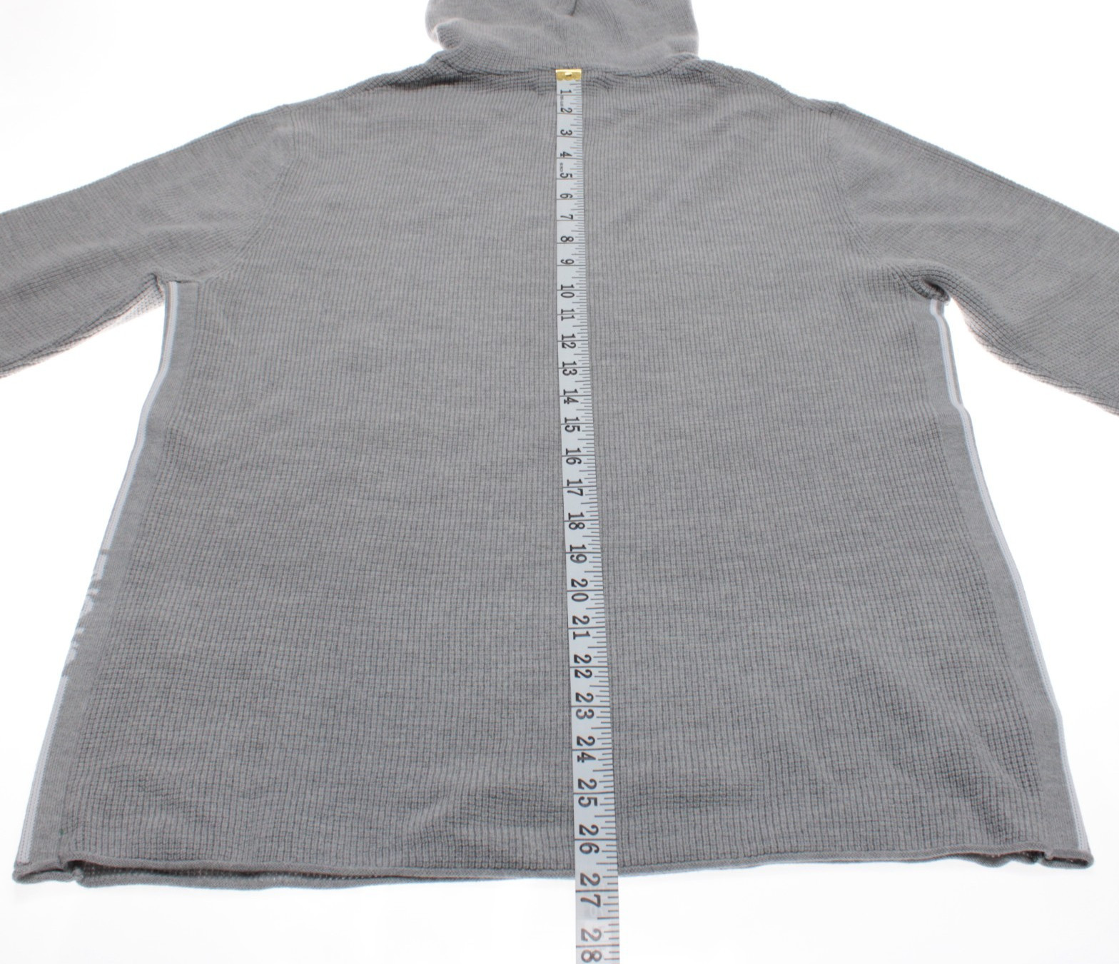 G/Fore NWT Pullover Hoodie Sweatshirt Size M in Gray Wool & Polyester Blend image 6