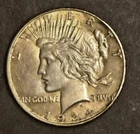 Lovely 1934 D Peace Dollar. AU Original