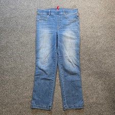 Spanx Jeans Womens Large Pull On Stretch Straight Leg High Rise Casual Capsule